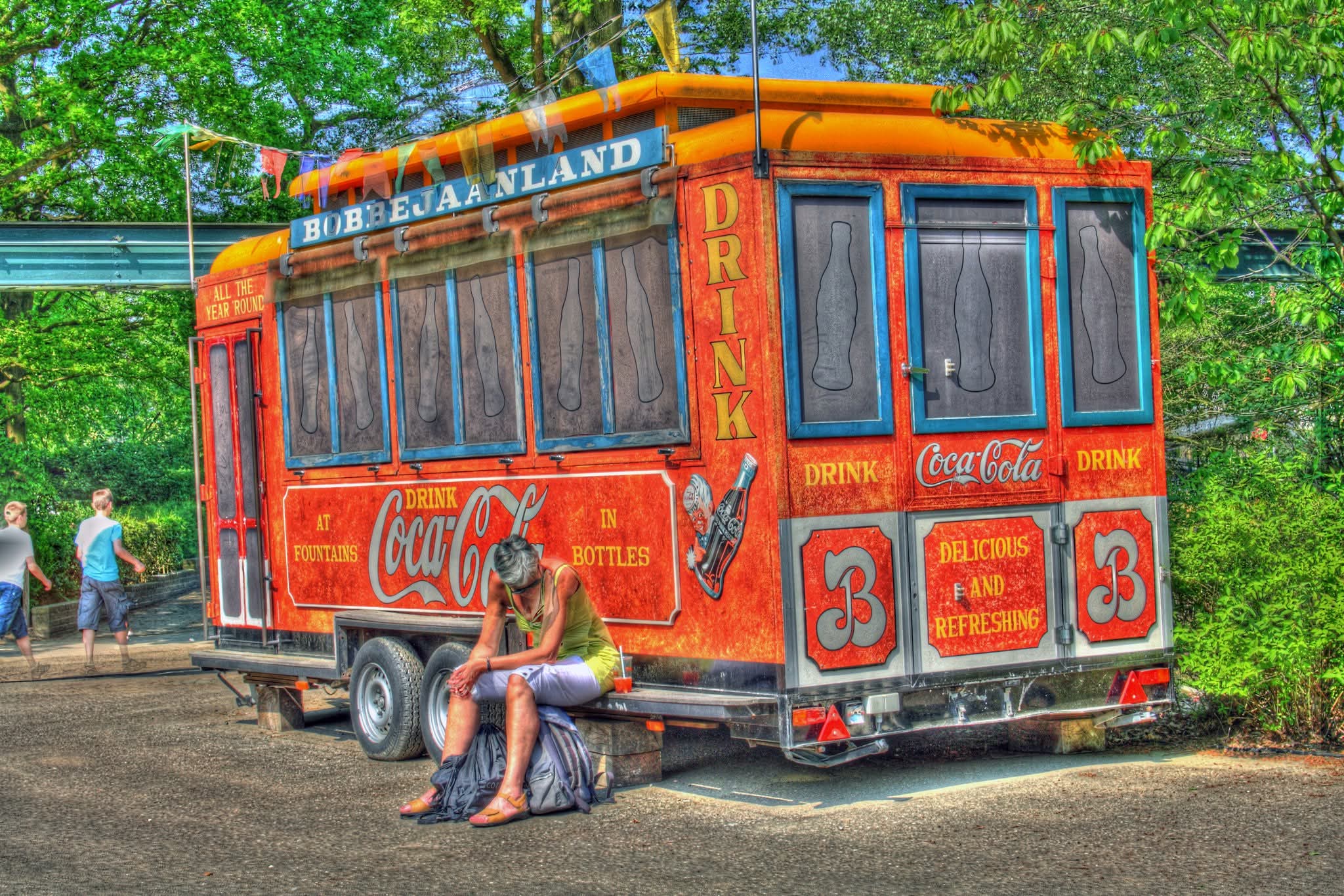 The Coca Cola wagon
